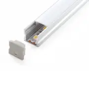 Strip Light Profile L3000mm H15.3mm Opal Matte Aluminum - VB-ALP004-R-3M