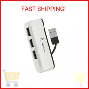 Belkin Travel 4-Port USB 2.0 Hub with Built-In Cable Management (White)