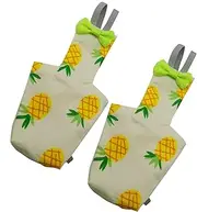 Setauoo Pigeon Bird Diaper,Clothes Bird Diaper Reusable Nappy | 2X Soft Suit Liners, Leak-Proof Pet Supplies, Adjustable Training Nappy, Pineapple Print