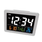 Digital Home LED Wall Desk Clock With Calendar Temperature Clock Bedroom Display