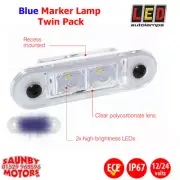 LED Autolamps 7922BM2 Blue Marker Lamp Twin Pack Lightbar 12/24V TRAILER HGV