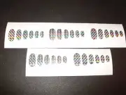 #5 French Blade Die Prism Holo Design Fishing Lure Tape 30 Pack in 15 Colors