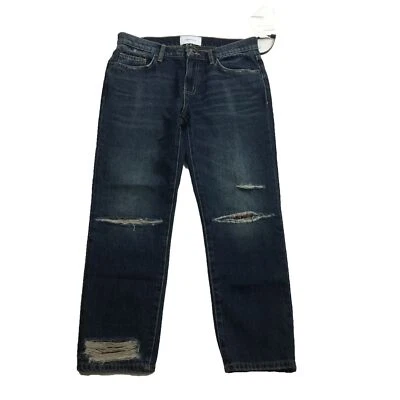 NWT Current Elliott The Repaired Fling Becker Rip Boyfriend Jeans Size 25