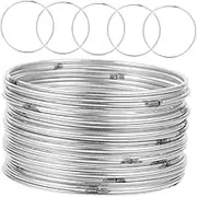 35pcs Metal Dream Catcher Hoops for Macrame Crafts Wreath Rings Smooth Finish Outer for Home Decor and Wall Hangings