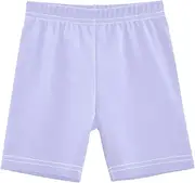 [RPLIFE] Girls’ Lavender Blue Cotton Biker Shorts for Under Dresses Kids Summer Clothes Toddler Athletic Outfits, 4-10 Years, Lavender Blue, 10 Years