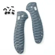 2PCS Grey Handle Patch G10 Scales for Benchmade Griptilian 551 Folding Knife