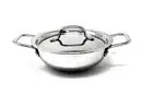 Vinod Smart Triply Stainless Steel Extra Deep Kadai with Lid - 18cm (1.3Ltrs)