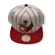 Mitchell & Ness Houston Rockets Retro Pinstripe Vintage Adjustable Snapback Hat