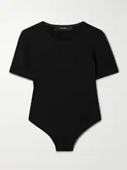 [THE PARK] THE PARK - Penny Stretch-tencel™ Lyocell Jersey Thong Bodysuit - Black - x small x small Black