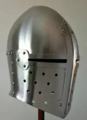 Medieval Armour Helmet Roman knight helmets- Free With Inner Liner. Sugar loaf
