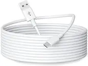 5M Micro USB Power Extension Cable for Home Security Cameras(Wyze Cam,Kasa Cam,Yi Cam, Nest Cam,Blink,Furbo Dog and More), USB A to Micro USB Durable Charging and Data Sync Cord-White