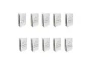 100 Pack White Happy Birthday Luminary Paper Candle Tea Light Lantern Bags Garden Anniversary Birthday Night Decorations Evening Party