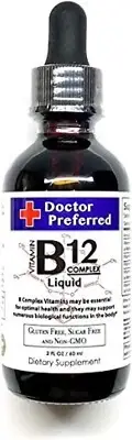 Vitamin B12 Complex Liquid Sublingual Drops Fast Absorption B2, B3, B5, B6 an...