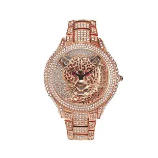 男士手錶 miss fox速賣通歐式熱銷時尚個性豹子鑲鉆石英女士手錶一件代發
