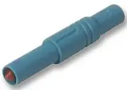 SAFETY PLUG, 4MM, BLUE, MLN, Banana Test Connectors 934097102