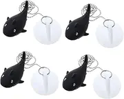 Hotel Bathtub Tool 4pcs Underwater Sink Plugs Strong Sealing for Kitchen Laundry
