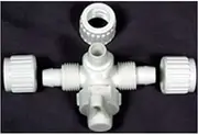 Flair-It 16910 Plastic 3 Way Valve, 0.5" Size