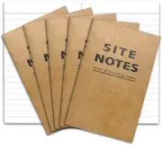 Sovereign-Gear Field Notes Notebooks 5 Pack | Small Memo Book White