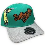 Scooby Doo Hat Adult Snap Back Runaround Teal Cap Precurve Bioworld New Tags
