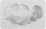 Funshowcase Large Sleeping Baby Silicone Mould for Cake Decoration Candy Soap Making