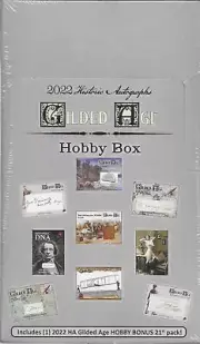 2022 Historic Autographs Gilded Age Factory Sealed Hobby Box
