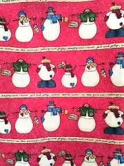 New Moda Fabric 43"x43" Warmth & Wooliness by Lori Gardner Multicolor Snowmen