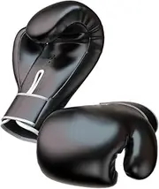 ARTSEWPLY 1Pair Adult Boxing Gloves for Kickboxing Thai Style Comfortable Wrist Strap for Heavy Bag Training and Sparring PU Leather Shock