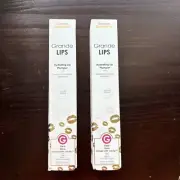 Set of 2!Grande Cosmetics Grande Lips Hydrating Lip Plumper Clear Gloss 0.08 NIB