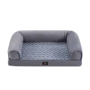 Petzly Dog Bed Memory Foam Calming Bed Orthopedic Pet Sofa Washable Removable X Large