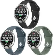 Meliya Bands for Amazfit Active 2/Active/GTR Mini/GTS 2 2e 3 4/GTS 2 4 Mini/Bip 3/3 Pro/Bip U Pro/Bip S Lite Smartwatch, 20mm Soft Silicone Replacement Straps for Women Men