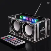 3Pcs DIY bluetooth Speaker Kit with FM Radio 87.5-108MHZ DIY Soldering Project Practice Electronic Kit Solder Assembly S