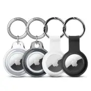 Apple Airtag Keychain Holders 4 Pack | Silicon Airtag Cases - Washable, Anti-...