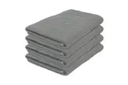 Nicola Spring Cotton Bath Sheets - 160cm x 90cm - Grey - Pack of 4