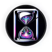 Home Decor Wall Clock Time Distortion Minimalist Art Psychedelic Hour Glass Gift