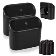 Car Trash Can Bin with Lid Small Car Garbage Can Mini Car Trash Bin