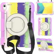 MCC Kids Shockproof iPad (A16) 11" 2025 11th Gen Apple Case Cover Colourful 11-inch [Colourful+Purple]