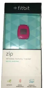 Fitbit Zip Activity Tracker Sweat Rain Splash Proof FB301M Magenta Sealed NIB