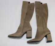 DKNY Women's Cilli Square-Toe Knee-High Dress Boots Light Military