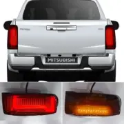Smoke Lens LED Tail Light Rear Lamp For Mitsubishi Triton L200 MR 2019 2020 2021 (for: Mitsubishi)