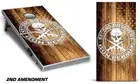 Cornhole Wrap for Bean Bag Toss Game Corn Hole Decal Sticker 2ND AMEND 2-Pack