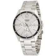 Casio Men Analog silver Stainless Steel Strap Watch Original New MTP-1374D-7A