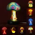 Stained Stained Mushroom Table Lamp Plant Series Night Light New Bedside Lamp
