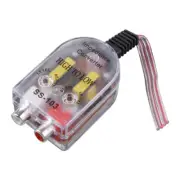 Car 12V Stereo High to Low Line RCA Speaker Level Output Converter Cable Adapter