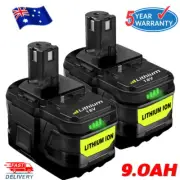 2x9Ah 18V Battery For Ryobi ONE+ PLUS Lithium P108 P105 P104 P102 P107 P109 Tool