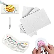 Magic Puffy Paint, Magic Foam Texture Paper, 3D Drawing Magic Canvas Sponge, Foam Texture Blank Painting Paper, DIY Bubble Drawing Pens Art Supplies (Rectangle Set/10pcs)