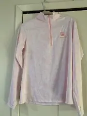 Straight Down Performance Woman's Pink Jacket 1/4 Zip NWT Pebblebeach Size Large