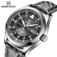 在飛比找蝦皮商城優惠-Naviforce 男士休閒運動手錶頂級品牌豪華軍用皮革時尚