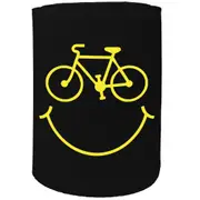Alcohol Stubby Holder - Bike Smiley Cycling - Funny Novelty Birthday Gift Joke Beer Can Bottle
