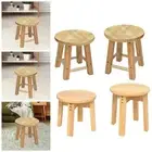 Wood Stool Round Wooden Stool Step Stool Leisure Stool Vanity Stool Solid Wood