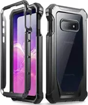 Galaxy S10e Rugged Clear Case, Full-Body Hybrid Bumper Cover, Support Wireless C